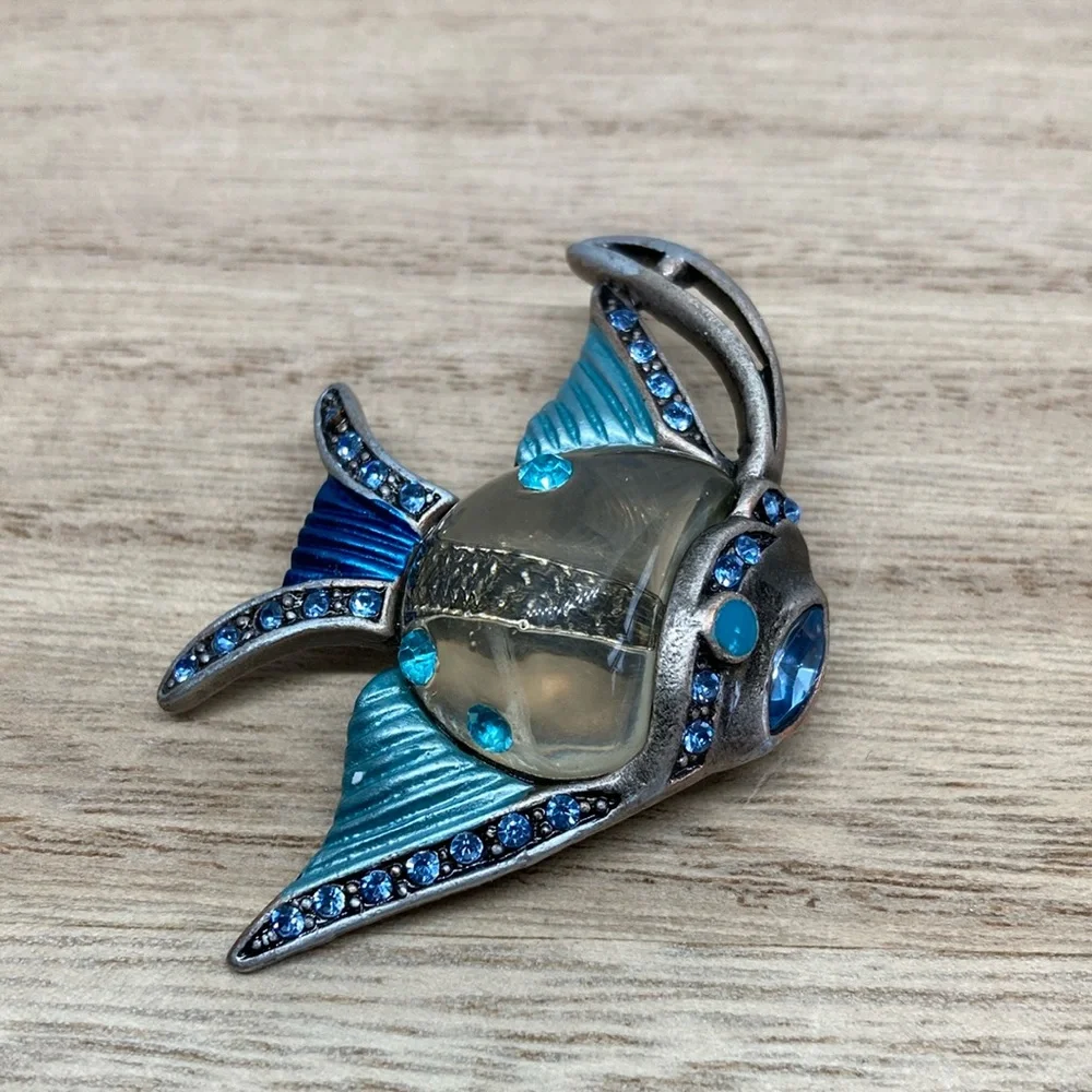 Blue and Silver Fish Ornament